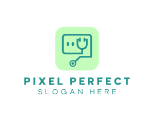 Medical Stethoscope App logo design