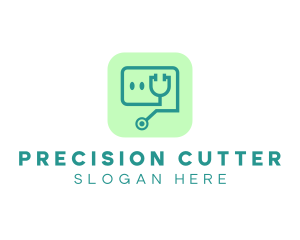 Medical Stethoscope App logo design