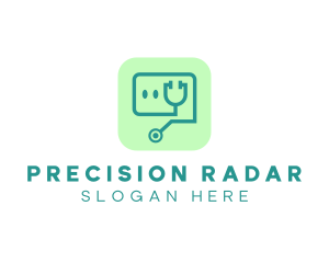 Medical Stethoscope App logo design