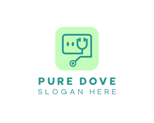 Medical Stethoscope App logo design