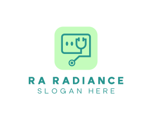 Medical Stethoscope App logo design