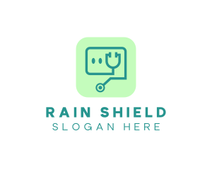 Medical Stethoscope App logo design