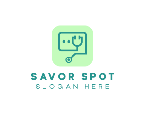 Medical Stethoscope App logo design