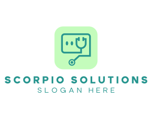 Medical Stethoscope App logo design