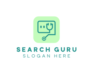 Medical Stethoscope App logo design