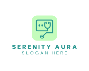 Medical Stethoscope App logo design