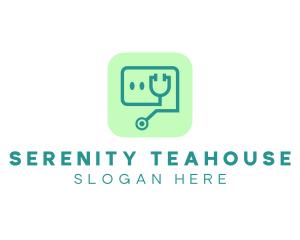 Medical Stethoscope App logo design