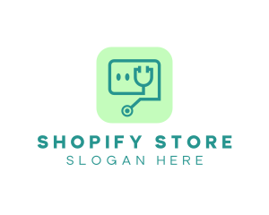 Medical Stethoscope App logo design