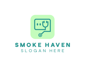 Medical Stethoscope App logo design