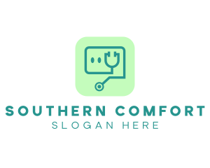 Medical Stethoscope App logo design