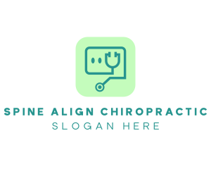 Medical Stethoscope App logo design