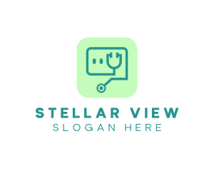 Medical Stethoscope App logo design