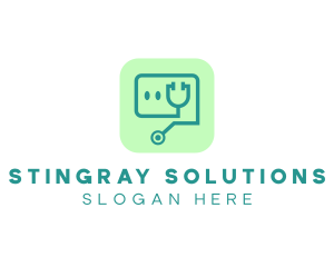 Medical Stethoscope App logo design