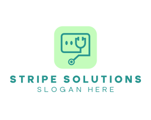 Medical Stethoscope App logo design