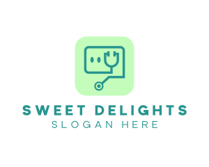 Medical Stethoscope App logo design