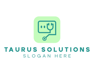 Medical Stethoscope App logo design