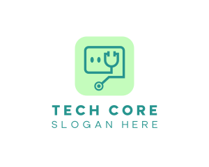 Medical Stethoscope App logo design