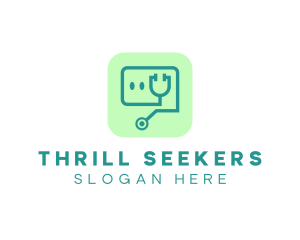 Medical Stethoscope App logo design