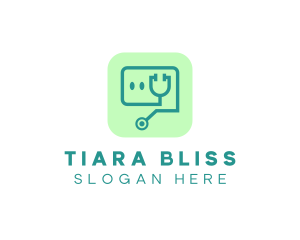 Medical Stethoscope App logo design