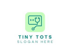 Medical Stethoscope App logo design