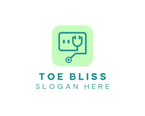 Medical Stethoscope App logo design