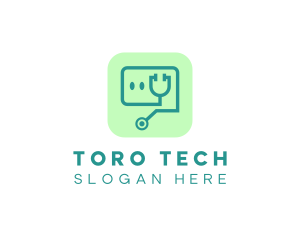 Medical Stethoscope App logo design