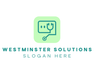 Medical Stethoscope App logo design