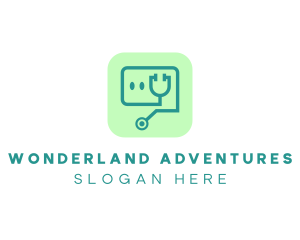 Medical Stethoscope App logo design