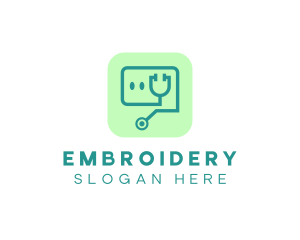 Medical Stethoscope App logo design