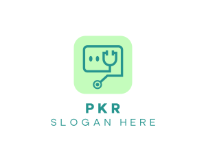 Medical Stethoscope App logo design