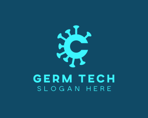 Germ - Germ Virus Letter C logo design