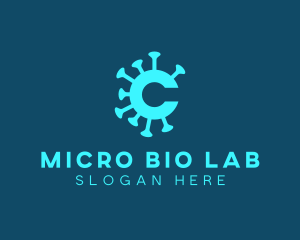 Microbiologist - Germ Virus Letter C logo design