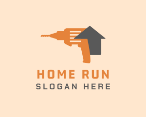 Home Improvement Drill  logo design