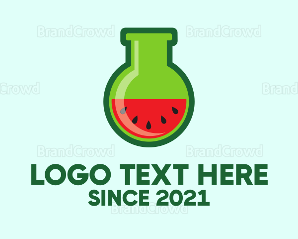 Lab Flask Watermelon Logo