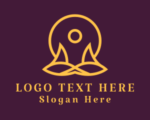 Human - Yoga Meditation Exercise logo design