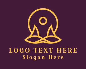 Yoga Meditation Exercise Logo