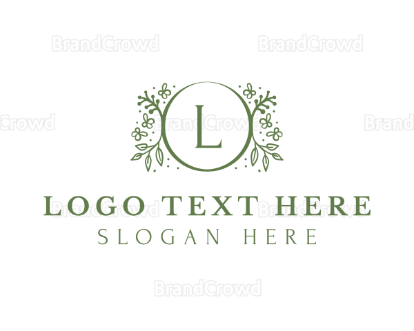 Garden Plant Leaf Logo