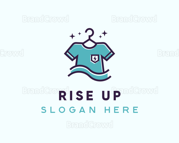 T-Shirt Laundry Cleaning Logo