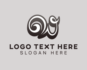 Creative - Cursive Boutique Letter W logo design