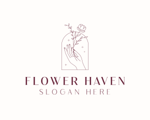 Flower Wedding Styling logo design