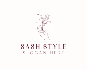 Flower Wedding Styling logo design