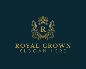 Crown - Crown Shield Crest logo design