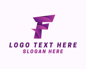 Letter F - Fast Auto Racing logo design