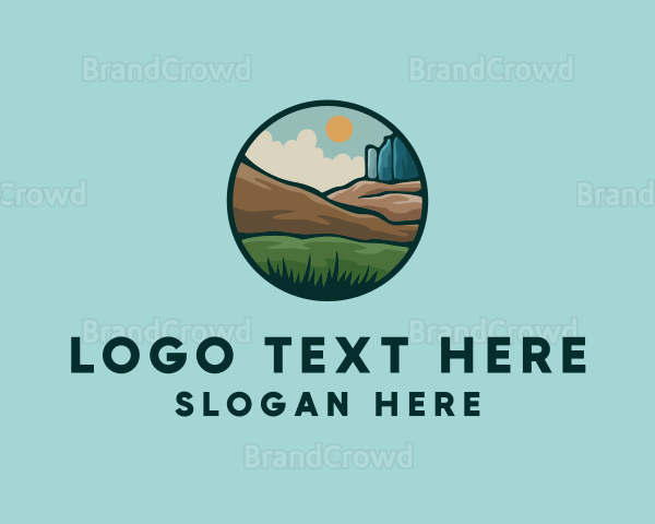 Rustic Outdoor Landscape Logo