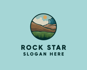 Rock - Rustic Outdoor Landscape logo design