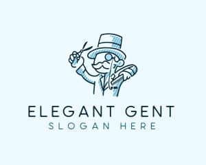 Gentleman - Barbershop Gentleman Stylist logo design