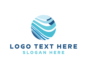 Abstract - Modern Global Wave Innovation logo design