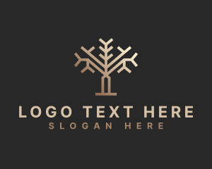 Tree - Bronze Nature Tree Branch logo design