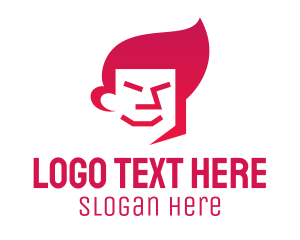 Smiley Asian Guy  logo design