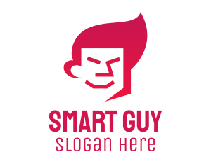 Smiley Asian Guy  logo design